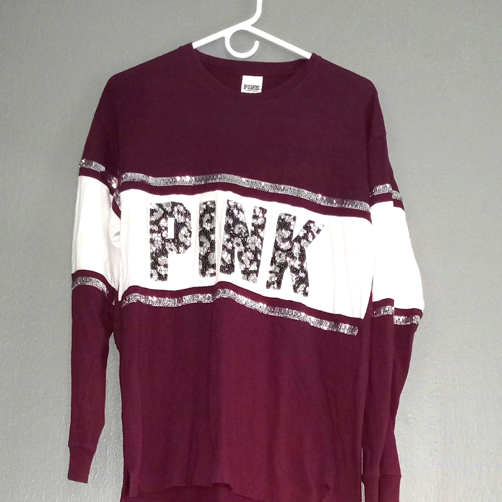 Victoria Secret long PINK long sleeve top